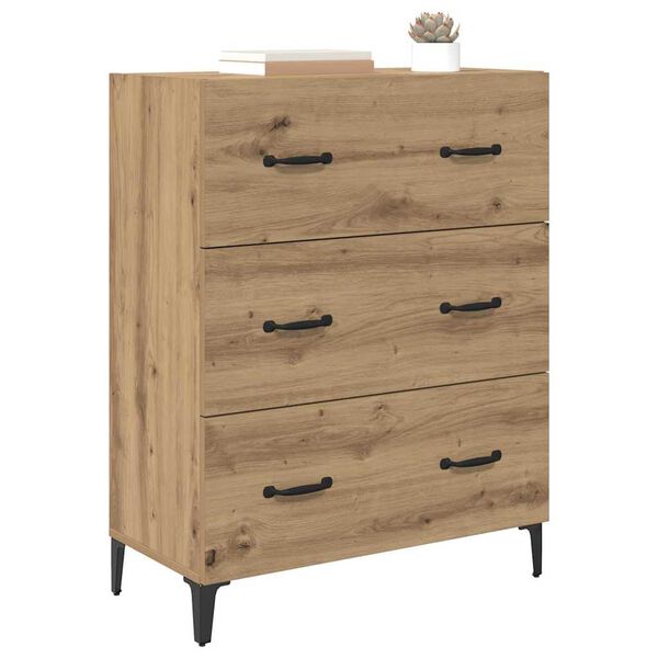 vidaXL Sideboard Artisan-Eiche 69,5 x 34 x 90 cm Holzwerkstoff