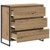 vidaXL Sideboard Kunsthandwerk Eiche 79 x 36 x 75.5 cm Holzwerkstoff