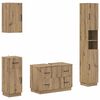 vidaXL 4-teiliges Badezimmer-Schrank-Set HOORN Artisan-Eiche