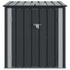 vidaXL Gartenlagerbox Schwarz 101,5 x 107 x 100 cm Stahl
