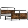 vidaXL Metallbett ohne Matratze R&auml;uchereiche 140x190 cm