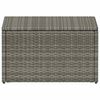 vidaXL 4-tlg. Garten-Lounge-Set mit Polstern Poly Rattan Grau