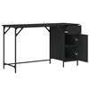 vidaXL Computertisch Schwarz 131x48x75 cm Holzwerkstoff