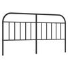 vidaXL Ersatz-Kopfteil Metall Schwarz 160 cm