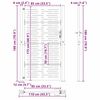 vidaXL Gartentor 100x175 cm Cortenstahl Quadratisches Design