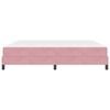 vidaXL Boxspringbett mit Matratze Rosa 200 x 200 cm Stoff