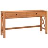 vidaXL Schreibtisch mit Schubladen 120x40x75 cm Massivholz Teak