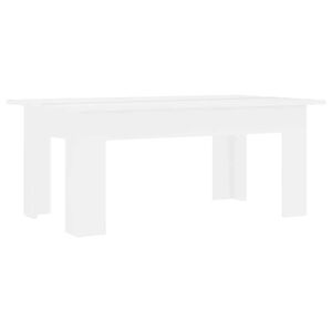 vidaXL Couchtisch Wei&szlig; 100x60x42 cm Holzwerkstoff