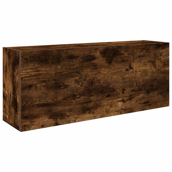 vidaXL Bad-Wandschrank Räuchereiche 100x25x40 cm Holzwerkstoff