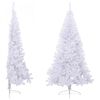 vidaXL Künstlicher Halb-Weihnachtsbaum mit Ständer Weiß 240 cm PVC