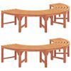 vidaXL Baumbank 8 -Seater 2 stk. 160 x 80 x 45cm Natur