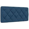 vidaXL Bett mit Matratze Blau 100x200 cm Stoff