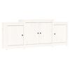 vidaXL Sideboard Wei&szlig; 164x37x68 cm Massivholz Kiefer