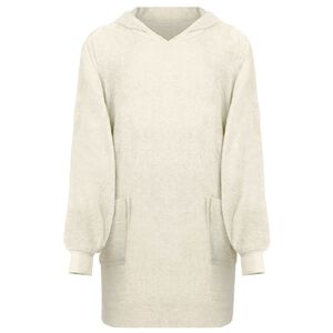 vidaXL Decken-Hoodie KINN Creme L Baumwolle
