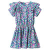 vidaXL Kinderkleid mit R&uuml;schen&auml;rmeln Kobaltblau 92