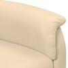 vidaXL Relaxsessel Elektrisch Creme Stoff