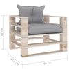 vidaXL 7-tlg. Garten-Lounge-Set aus Paletten mit Kissen Kiefernholz