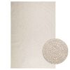 vidaXL Teppich ZIZUR Creme 160x230 cm Jute-Optik Indoor und Outdoor