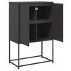 vidaXL Highboard Schwarz 68,5x38,5x107 cm Stahl