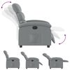 vidaXL Relaxsessel Elektrisch Hellgrau Stoff