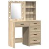 vidaXL Schminktisch 2 stk. Braun 50 x 41 x 135 cm Holzwerkstoff