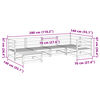 vidaXL 6-tlg. Garten-Sofagarnitur Massivholz Douglasie