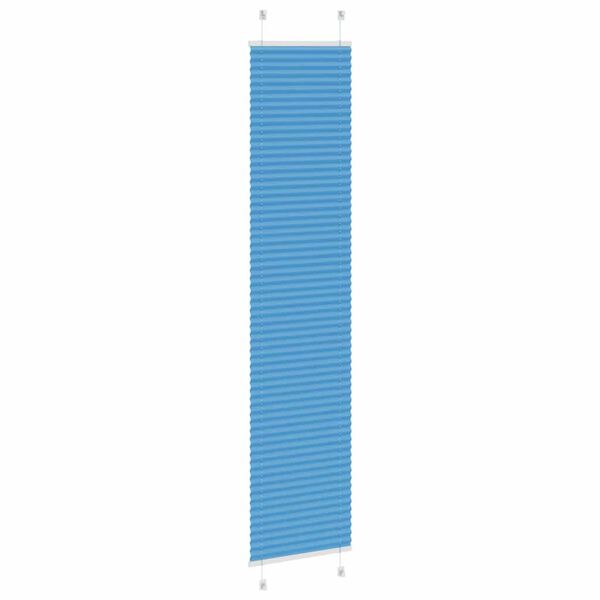 vidaXL Plissee Blau 40x200 cm Stoffbreite 39,4 cm Polyester