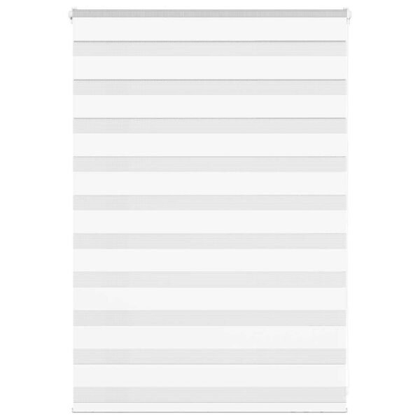 vidaXL Doppelrollo Wei&szlig; 110x100 cm Stoffbreite 105,9 cm Polyester