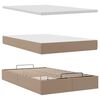 vidaXL Ottoman-Bett mit Matratze Cappuccino-Braun 120x200cm Kunstleder