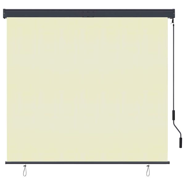 vidaXL Au&szlig;enrollo 160x250 cm Creme