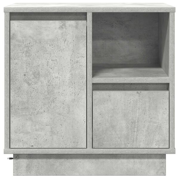 vidaXL Nachttisch 2 pcs Beton Grau 50 x 34,5 x 50 cm Holzwerkstoff