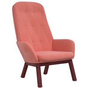 vidaXL Relaxsessel Rosa Samt