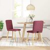 vidaXL Esszimmerstühle 2 Stk. Weinrot Stoff