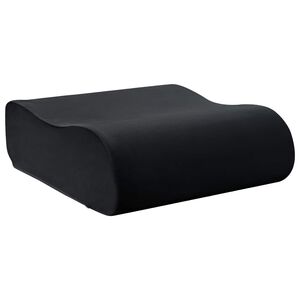 vidaXL Sitzkissen Uni Schwarz 40 x 40 x 13 cm PU-Schaum
