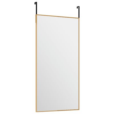 vidaXL Türspiegel Golden 30x60 cm Glas und Aluminium