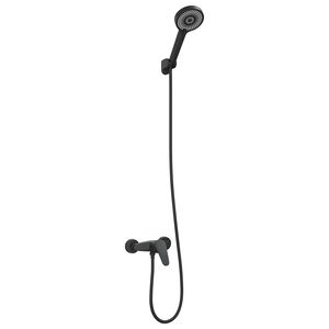 vidaXL Duschkopf Set Schwarz G 1 / 2 Zoll