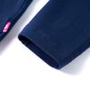 Kinder-Langarmshirt Marineblau 128