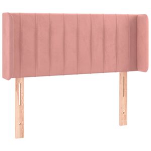 vidaXL Kopfteil mit Ohren Rosa 83x16x78/88 cm Samt