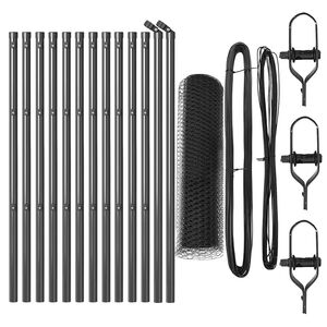 vidaXL Zaunpfosten Grau