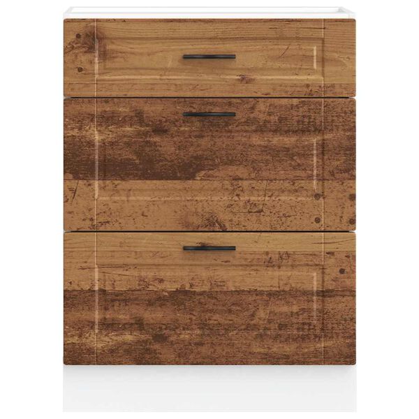 vidaXL K&uuml;chenunterschrank Porto Altholz-Optik Holzwerkstoff