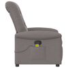 vidaXL Massagesessel Taupe Stoff