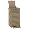 vidaXL Outdoor-M&uuml;lltonne Hellbraun 41x41x86 cm Polypropylen
