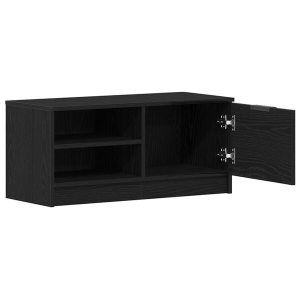 vidaXL TV-Schr&auml;nk Schwarz Eichen-Optik 80 x 35 x 36,5 cm Holzwerkstoff