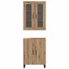 vidaXL Highboard 2 pcs Artisan-Eiche Holzwerkstoff