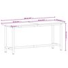 vidaXL Werkbank 180x55x81,5 cm Massivholz Buche und Metall