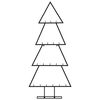 vidaXL Metall-Weihnachtsbaum für Dekorationen Schwarz 90 cm