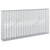 vidaXL Gabione mit 5 mm Draht und 5x2,5 cm Maschen 100x10x50 cm