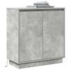 vidaXL LED-Sideboard Beton Grau 71 x 34,5 x 75 cm Holzwerkstoff