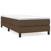 vidaXL Boxspringbettgestell Dunkelbraun 100x200 cm Stoff