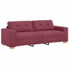 vidaXL 3-Sitzer-Sofa Weinrot 180 cm Stoff
